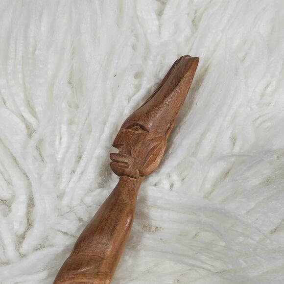 Hand-carved Wooden Tribal Fork - Picture 4 of 8